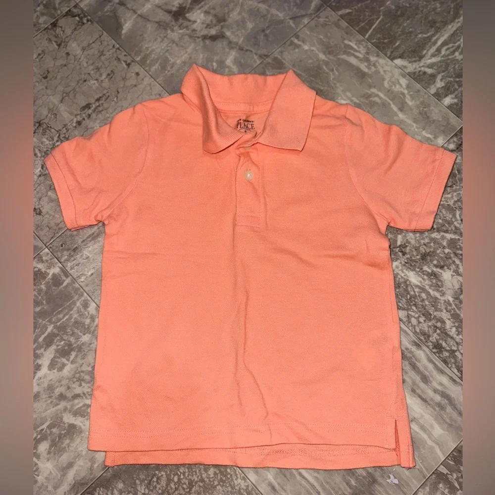 The Children’s Place Boys Orange Pique Polo Shirt Size 4T